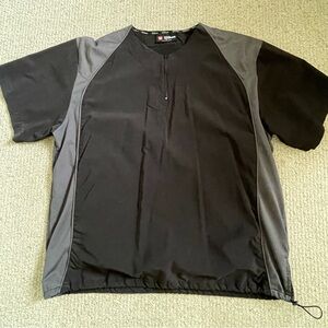WILSON Men’s Coaches Baseball Softball Short Sleeve Jacket Black Gray